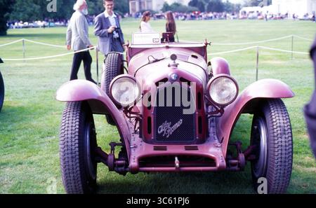 Paris Château de Bagatelle 1996 Louis Vuitton Classic automobiles - 1931 Alfa Romeo 8C 2300 Monza vue de face Banque D'Images