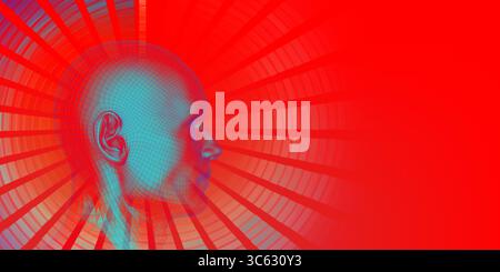 Système de santé numérique et logiciel Technologie corps comme concept Banque D'Images