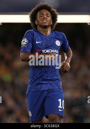 17 septembre 2019, Londres, Royaume-Uni : Willian de Chelsea est vu lors du match du groupe H de l'UEFA Champions League entre le Chelsea FC et le Valencia CF à Stamford Bridge. (Crédit image : © Richard Calver/SOPA images via ZUMA Wire) Banque D'Images