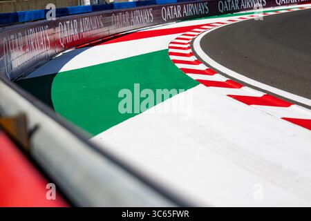 Mogyorod, Hongrie. 31 juillet 2025. Kerb, illustration lors du Grand Prix de Hongrie Lenovo de formule 1 2025, 14ème manche du Championnat du monde FIA de formule 1 2025 du 1er au 3 août 2025 sur le Hungaroring, à Mogyorod, Hongrie - photo Julien Delfosse/DPPI crédit : DPPI Media/Alamy Live News Banque D'Images