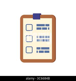 repères de liste de rappel. Symbole idéal pour la planification, la productivité, l'organisation et la gestion des tâches dans les projets d'entreprise, d'éducation et de flux de travail. Illustration de Vecteur