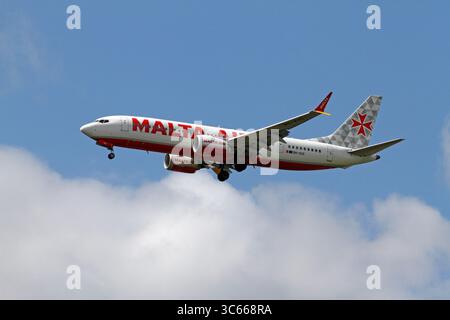 Malta air Boeing 737-MAX Banque D'Images