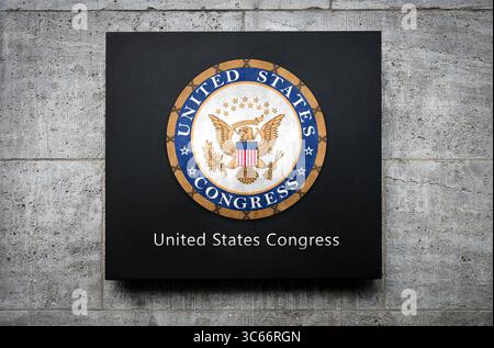 Congrès des États-Unis - gouverner la nation depuis Capitol Hill Banque D'Images