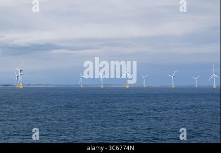 Parc éolien offshore d'Aberdeen, Écosse Banque D'Images