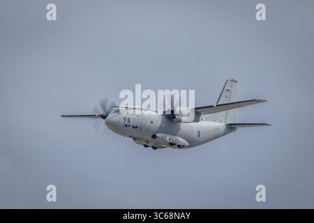 Armée de l'air italienne Leonardo C-27J Spartan '46-86', Royal International Air Tattoo 2025, RAF Fairford, Gloucestershire, Angleterre, Royaume-Uni Banque D'Images