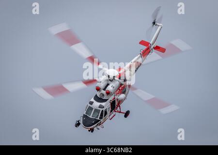 Czech Air Force PZL-Swidnik W-3A Sokol '0714', Royal International Air Tattoo 2025, RAF Fairford, Gloucestershire, Angleterre, Royaume-Uni Banque D'Images