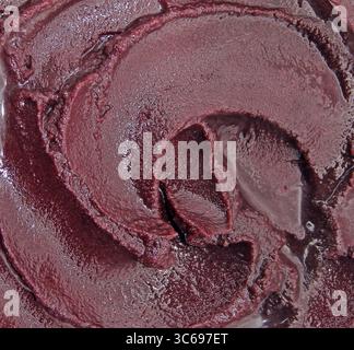 TEXTURE CRÈME ACAI VUE DE DESSUS Banque D'Images