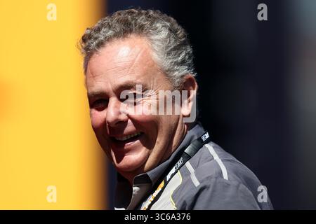 Mogyorod, Hongrie. 31 juillet 2025. Mario Isola de Pirelli fait une avant-première du Grand Prix de F1 de Hongrie à Hungaroring le 31 juillet 2025 à Mogyorod, Hongrie. Crédit : Marco Canoniero/Alamy Live News Banque D'Images