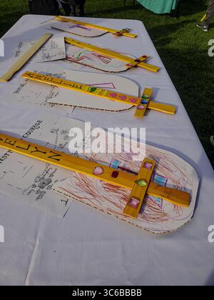 Épées pour le festival Michaelmas Banque D'Images