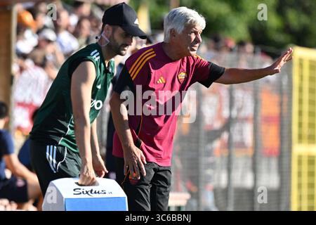 Rome, Italie. 31 juillet 2025. 31 juillet 2025, Stadio Olimpico, Rome, Italie ; pré-saison Football Friendly ; Roma versus Cannes ; Gian Piero Gasperini entraîneur-chef de l'AS Roma crédit : Sipa USA/Alamy Live News Banque D'Images