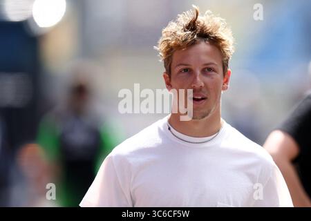 Mogyorod, Hongrie. 31 juillet 2025. Liam Lawson, de Racing Bulls Formula One Team, se retrouvera en avant-première du Grand Prix de F1 de Hongrie à Hungaroring le 31 juillet 2025 à Mogyorod, en Hongrie. Crédit : Marco Canoniero/Alamy Live News Banque D'Images
