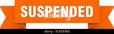 ruban suspendu. ruban suspendu isolé sur fond transparent Illustration de Vecteur