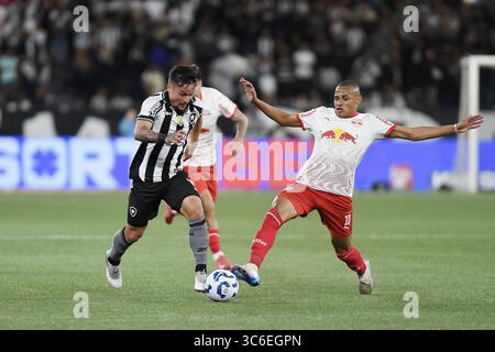 Rio de Janeiro, Brésil, 29 juillet 2025. Match de football Botafogo vs Red Bull Bragantino, pour le championnat brésilien, au stade Maracanã. Banque D'Images