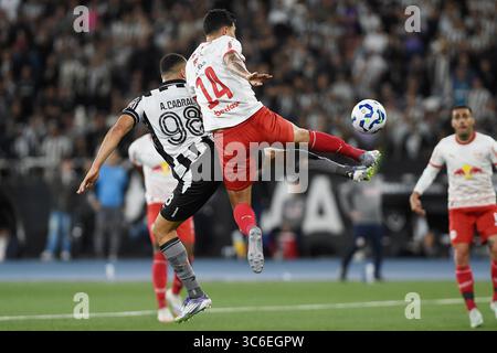 Rio de Janeiro, Brésil, 29 juillet 2025. Match de football Botafogo vs Red Bull Bragantino, pour le championnat brésilien, au stade Maracanã. Banque D'Images