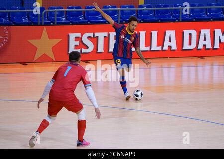 15 janvier 2021, Barcelone, Catalogne, Espagne : Joselito du FC Barcelone lors du match de l'UEFA Futsal Champions League entre le FC Barcelone et Pristina au Palau Blaugrana à Barcelone, Espagne. (Crédit image : © Joma/DAX via ZUMA Wire) Banque D'Images