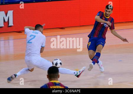 15 janvier 2021, Barcelone, Catalogne, Espagne : Esquerdinha du FC Barcelone lors du match de l'UEFA Futsal Champions League entre le FC Barcelone et Pristina au Palau Blaugrana à Barcelone, Espagne. (Crédit image : © Joma/DAX via ZUMA Wire) Banque D'Images