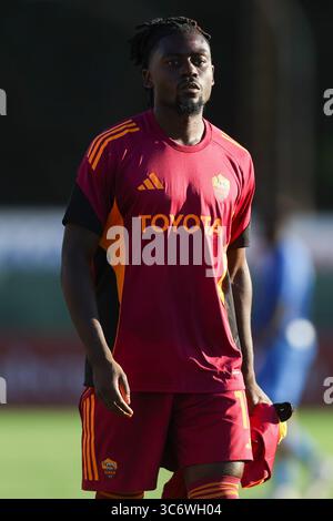 Rome, Italie. 31 juillet 2025. Manu Kone of Roma vu lors du match-test amical entre AS Roma et Association sportive de Cannes (France) au stade Tre Fontane. Score final ; AS Roma 3 :0 AS Cannes crédit : SOPA images Limited/Alamy Live News Banque D'Images