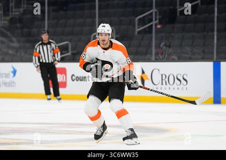 21 janvier 2021 : les Flyers de Philadelphie quittent l'aile Joel Farabee (86 ans) lors du match de la LNH opposant les Flyers de Philadelphie aux Bruins de Boston au TD Garden, à Boston, Mass. Eric Canha/CSM(image de crédit : &copy ; Eric Canha/CSM via ZUMA Wire) Banque D'Images