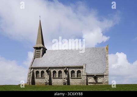 Chapelle notre Dame de la Garde, patronne des marins, Etretat, Seine-maritime, Normandie, France Banque D'Images