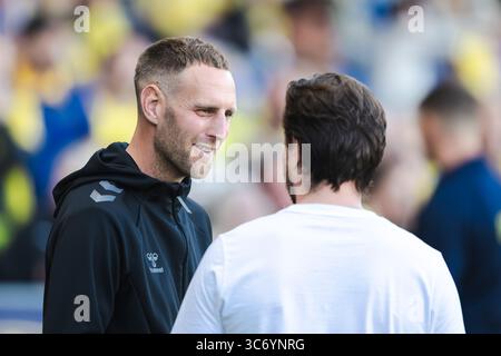 Broendby, Danemark. 31 juillet 2025. Frederik Birk, entraîneur-chef de Broendby, LORS du match de qualification de l'UEFA Conference League entre Broendby IF et Havnar Boltfelag au Broendby Stadion à Broendby. Crédit : Gonzales photo/Alamy Live News Banque D'Images