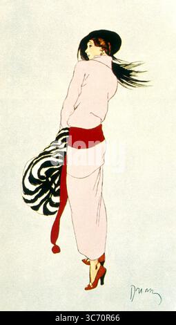 1913-14 Journal des Dames et des modes - les chevilles font leur apparition Banque D'Images