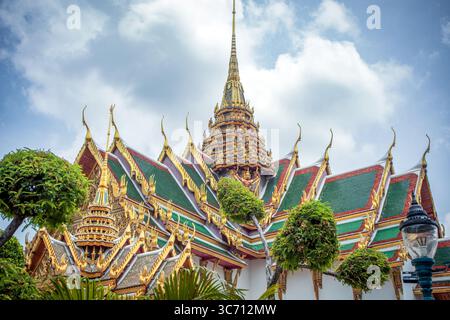 Vue de Dusit Palace dans le complexe du Grand Palais à Bangkok, Thaïlande en plein jour Banque D'Images