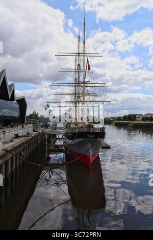 Grand voilier Glenlee et Riverside Museum Glasgow Écosse juillet 20255 Banque D'Images