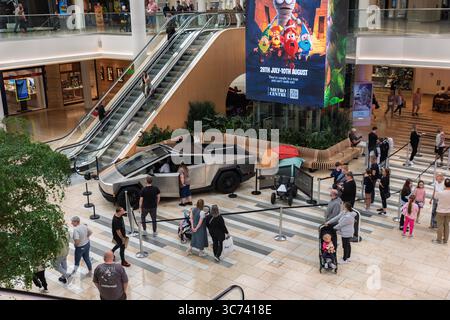 Tesla Cybertruck visite le Royaume-Uni Banque D'Images