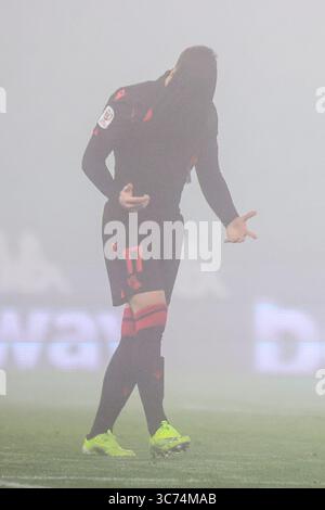26 janvier 2021, Séville, Espagne : Martin Merquelanz de Real Sociedad lors du match de la Copa del Rey entre Real Betis et Real Sociedad à l'Estadio Benito Vilamarin à Séville, Espagne. (Crédit image : © Jose Luis Contreras/DAX via ZUMA Wire) Banque D'Images