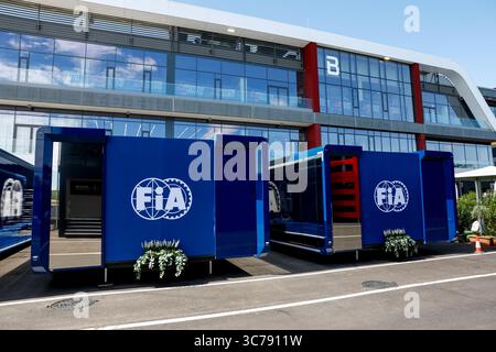 Mogyorod, Hongrie. 31 juillet 2025. Accueil FIA lors du Grand Prix de Hongrie Lenovo de formule 1 2025, 14ème manche du Championnat du monde FIA de formule 1 2025 du 1er au 3 août 2025 sur le Hungaroring, à Mogyorod, Hongrie - photo DPPI crédit : DPPI Media/Alamy Live News Banque D'Images