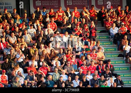 Vejle, Danemark. 01 août 2025. Vejle Boldklub moeder OB i Superligaen paa Vejle Stadion fredag den 1. août 2025. Crédit : Ritzau/Alamy Live News Banque D'Images
