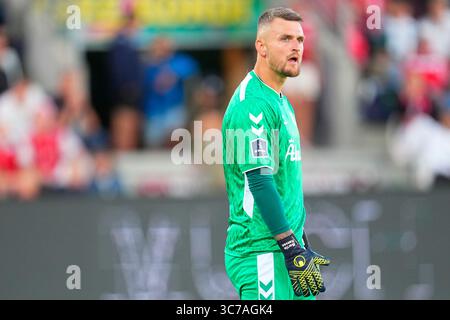 Vejle, Danemark. 01 août 2025. Vejle Boldklub moeder OB i Superligaen paa Vejle Stadion fredag den 1. août 2025. Crédit : Ritzau/Alamy Live News Banque D'Images
