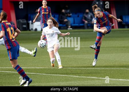 31 janvier 2021, Barcelone, Espagne : Alexia Putellas du FC Barcelone marque un but lors du match de Primera Iberdrola entre le FC Barcelone et le Real Madrid au stade Johan Cruyff de Barcelone, Espagne. (Crédit image : © David Ramirez/DAX via ZUMA Wire) Banque D'Images