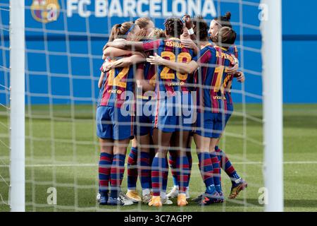 31 janvier 2021, Barcelone, Espagne : lors du match Primera Iberdrola entre le FC Barcelone et le Real Madrid au stade Johan Cruyff de Barcelone, Espagne. (Crédit image : © David Ramirez/DAX via ZUMA Wire) Banque D'Images