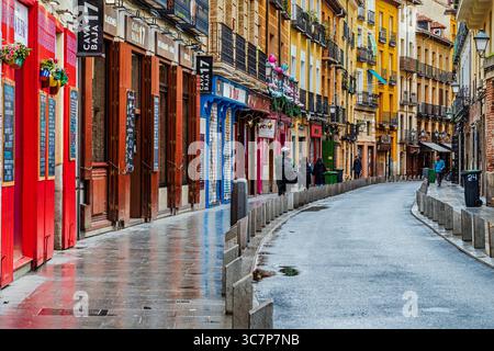 Calle de la Cava Baja, quartier de la Latina, Madrid, Espagne Banque D'Images