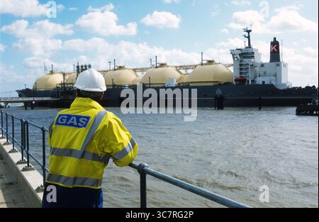 Terminal de gaz de pétrole liquéfié Banque D'Images
