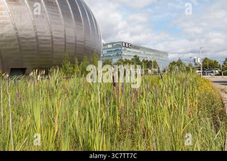 BBC STUDIOS BÂTIMENT sur la rivière Clyde 31 juillet 2025 Banque D'Images