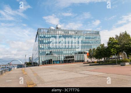 BBC STUDIOS BÂTIMENT sur la rivière Clyde 31 juillet 2025 Banque D'Images