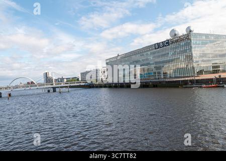BBC STUDIOS BÂTIMENT sur la rivière Clyde 31 juillet 2025 Banque D'Images