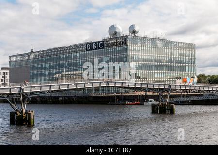 BBC STUDIOS BÂTIMENT sur la rivière Clyde 31 juillet 2025 Banque D'Images