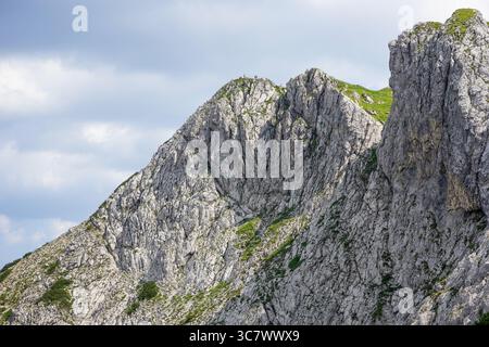 Pic de Viševnik depuis North Side, Slovénie Banque D'Images