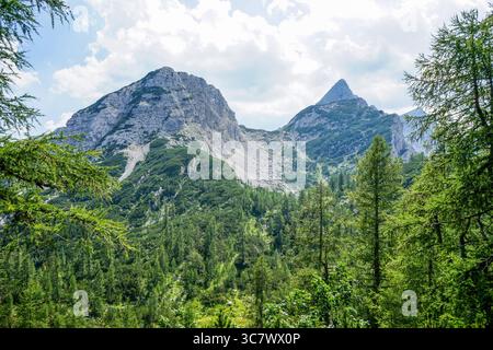 Pic de Viševnik du Nord-est, Slovénie Banque D'Images