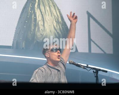 Lulworth, Dorset, Royaume-Uni. 2 août 2025. Sous-sol Jaxx en tête d'affiche jour 2 au Camp Bestival Lulworth Castle dans le Dorset. Crédit Ian Knight/Alamy Live News Banque D'Images