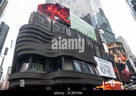 ABC TV Network News Studios à Times Square, a déménagé à Hudson Square à New York City, USA 2025 Banque D'Images