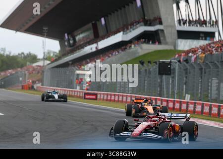 Budapest, Hongrie. 1er janvier 2000. Charles Leclerc, lors du Grand Prix de Hongrie de formule 1 Lenovo 2025, Budapest, Hongrie. Crédit : Gabriele Lanzo / Alessio Morgese / Alamy Live news Banque D'Images