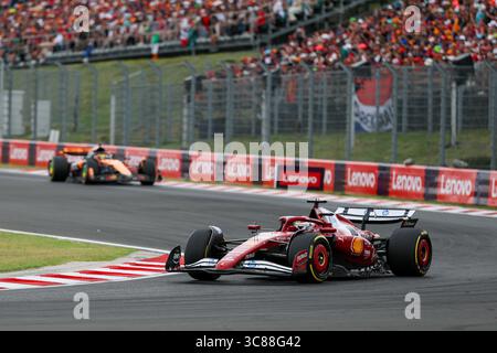 Budapest, Hongrie. 1er janvier 2000. Charles Leclerc, lors du Grand Prix de Hongrie de formule 1 Lenovo 2025, Budapest, Hongrie. Crédit : Gabriele Lanzo / Alessio Morgese / Alamy Live news Banque D'Images