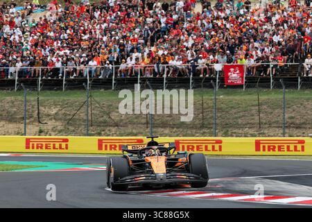 Budapest, Hongrie. 1er janvier 2000. Oscar Piastri, lors du Grand Prix de Hongrie de formule 1 Lenovo 2025, Budapest, Hongrie. Crédit : Gabriele Lanzo / Alessio Morgese / Alamy Live news Banque D'Images