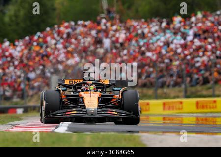 Budapest, Hongrie. 1er janvier 2000. Oscar Piastri, lors du Grand Prix de Hongrie de formule 1 Lenovo 2025, Budapest, Hongrie. Crédit : Gabriele Lanzo / Alessio Morgese / Alamy Live news Banque D'Images