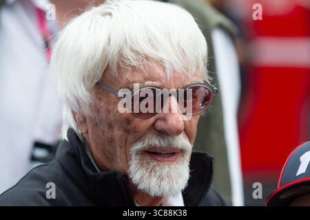 Hongrie, Hongrie. 03 août 2025. Bernie Ecclestone (GBR) ancien directeur général de F1, pendant la FORMULE 1 LENOVO HONGROIS GP 1-3 août 2025 MÉDIAS EN DIRECT pendant Lenovo Grand Prix de Hongrie 2025, Championnat de formule 1 en Hongrie, Hongrie, 03 août 2025 crédit : Agence photo indépendante/Alamy Live News Banque D'Images