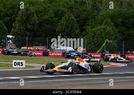 Budapest, Hongrie. 1er janvier 2000. Liam Lawson, lors du Grand Prix de Hongrie de formule 1 Lenovo 2025, Budapest, Hongrie. Crédit : Gabriele Lanzo / Alessio Morgese / Alamy Live news Banque D'Images